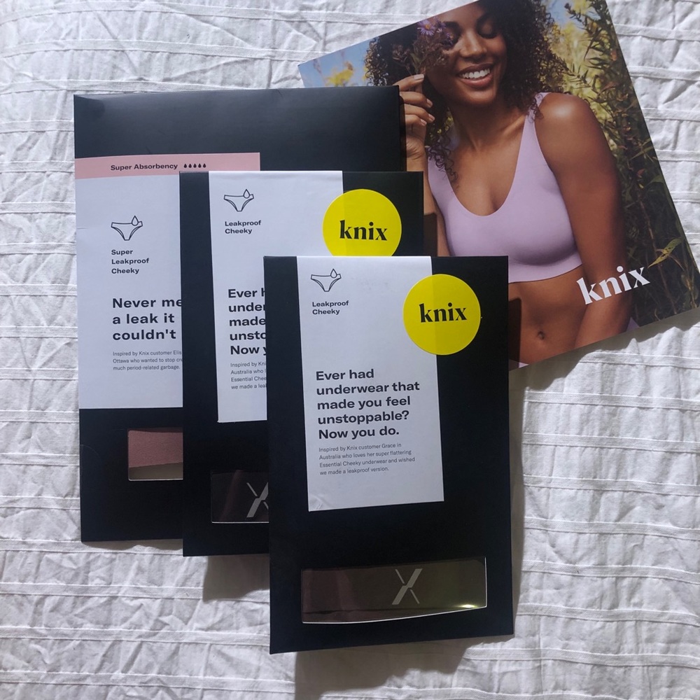 Knix- cheeky period underwear bundle size small - Picture 1 of 8